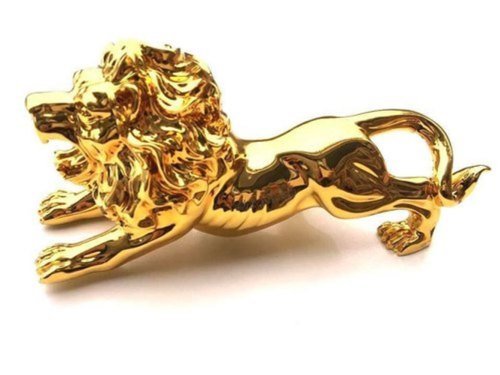 Car Lion Decoration Golden Big
