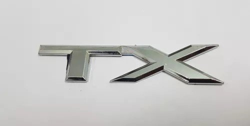 TX Monogram Badge – Toyota Prado Car Chrome Silver